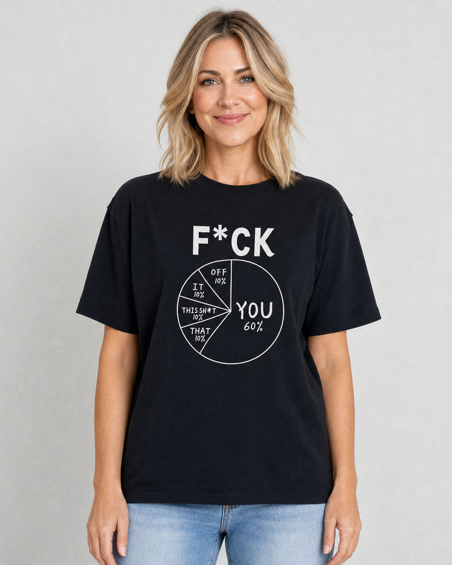 F*ck Pie Chart Funny Graphic Tee