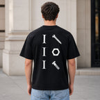 I Screw I Nut I Bolt mechanic humor graphic tee black back print male model