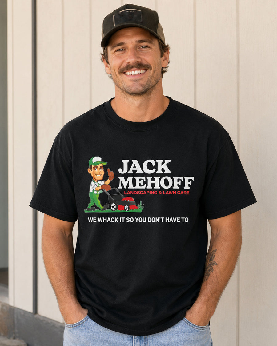 Jack Mehoff Landscaping Funny Graphic Tee