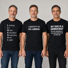 Three-shirt bundle with all Liberal Humor designs