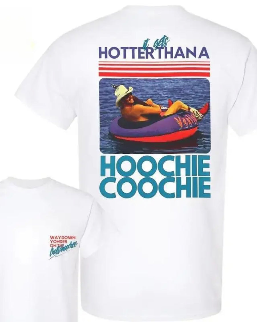 Hotter Than A Hoochie Coochie Vintage Country Grafik-T-Shirt