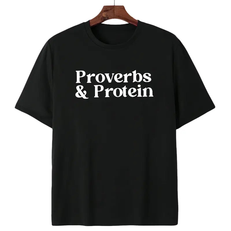 Proverbs And Protein Christian Workout Graphic Tee | 01