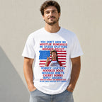You Don't Have No Whistlin' Bungholes funny patriotic graphic tee white front model