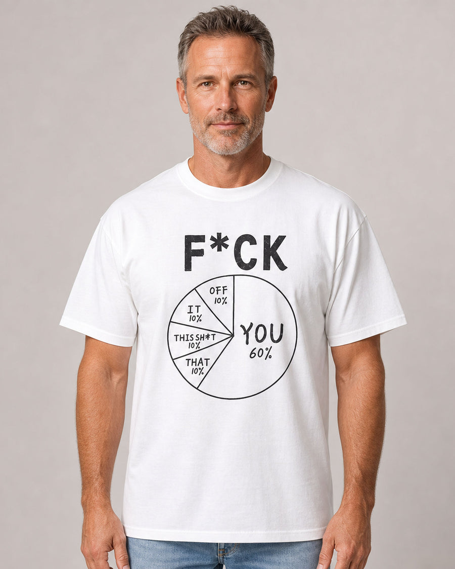 F*ck Pie Chart Funny Graphic Tee