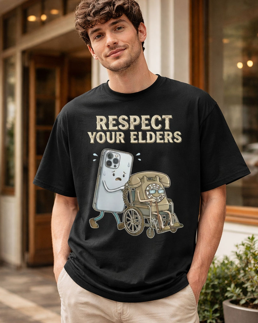 Respect Your Elders Funny Graphic Tee