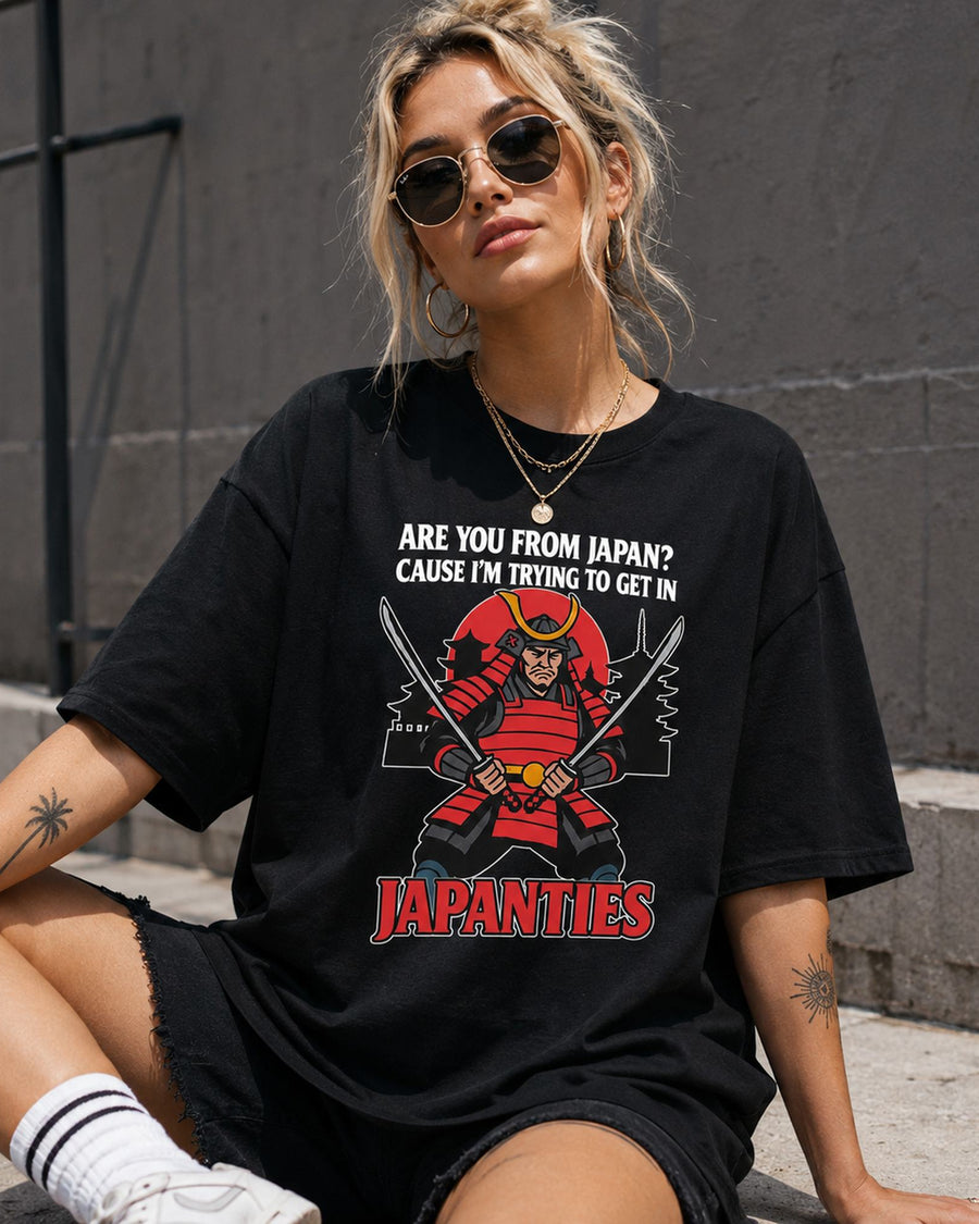 Are You From Japan Japanties Funny Graphic Tee