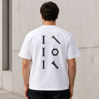 I Screw I Nut I Bolt mechanic humor graphic tee white back print male model