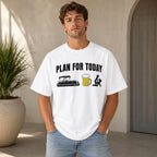 Plan For Today Funny Graphic Tee front print product photo 02 | Diya Glow