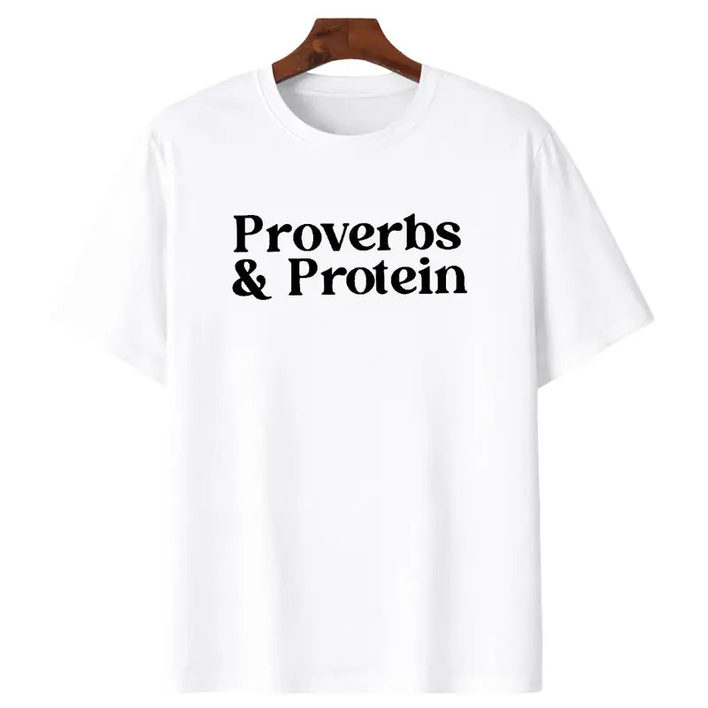 Proverbs And Protein Christian Workout Graphic Tee | 02
