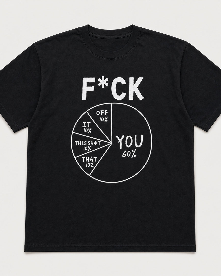 F*ck Pie Chart Funny Graphic Tee