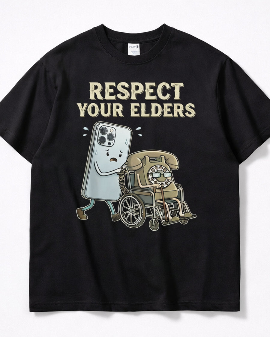 Respect Your Elders Funny Graphic Tee