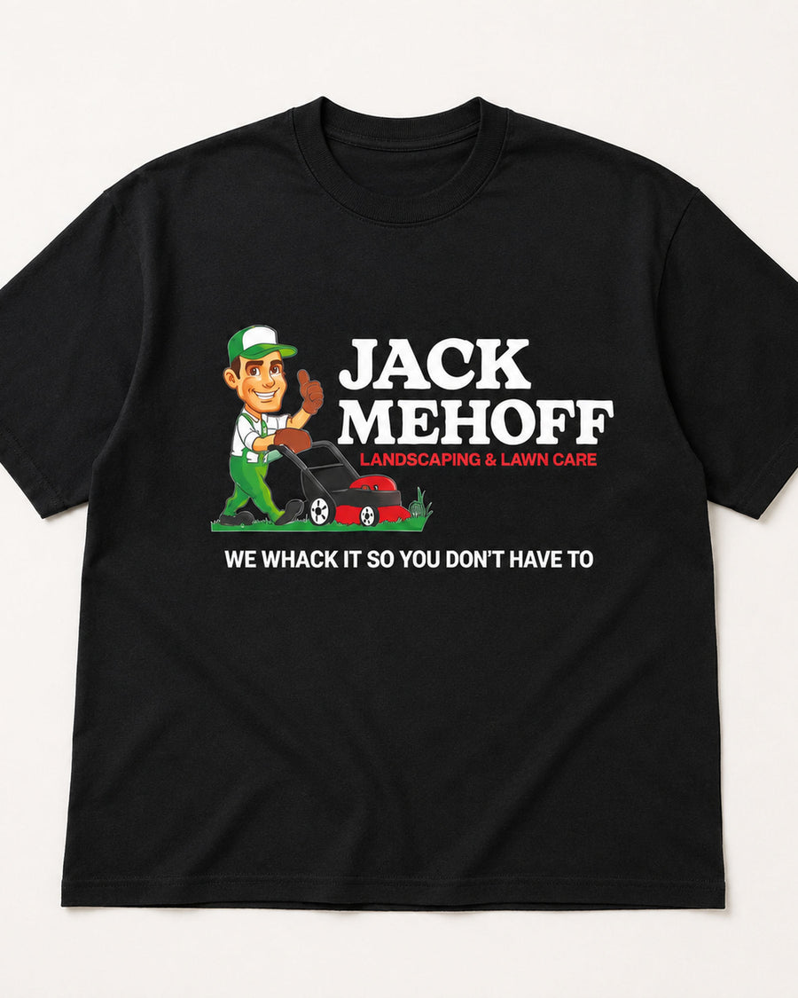 Jack Mehoff Landscaping Funny Graphic Tee