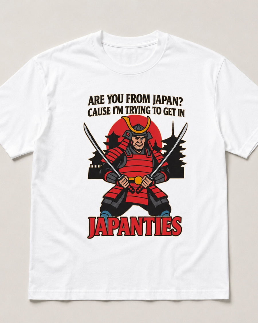 Are You From Japan Japanties Funny Graphic Tee