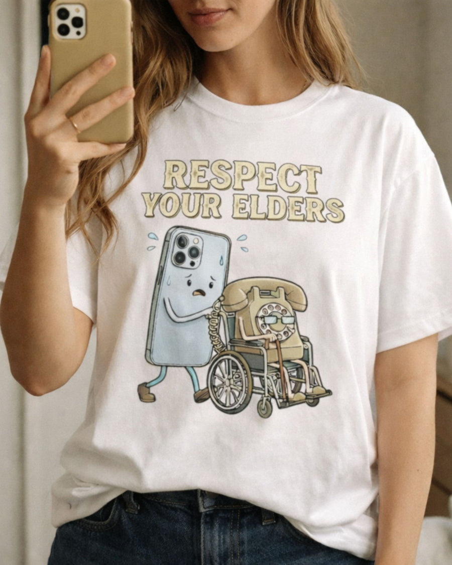 Respect Your Elders Funny Graphic Tee