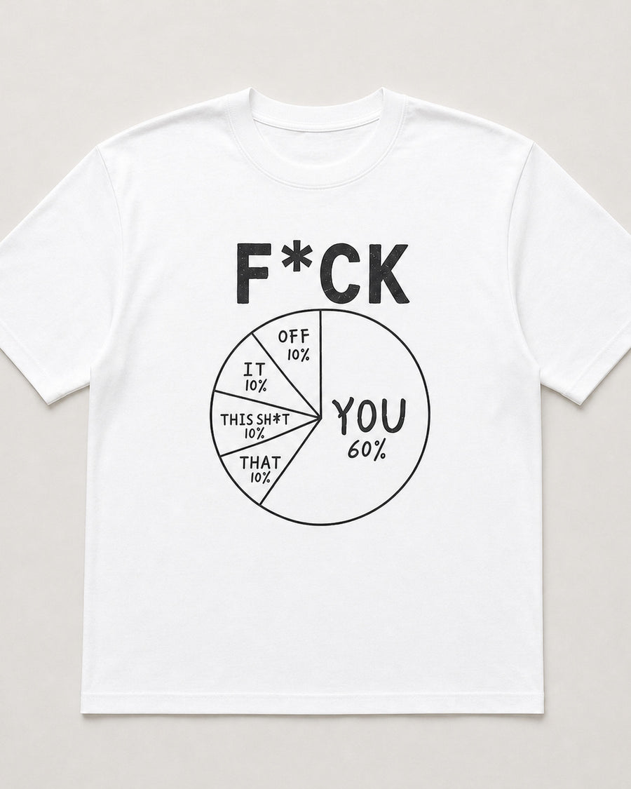 F*ck Pie Chart Funny Graphic Tee