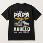 T-shirt graphique Ser Papa Ser Abuelo Fete des Peres