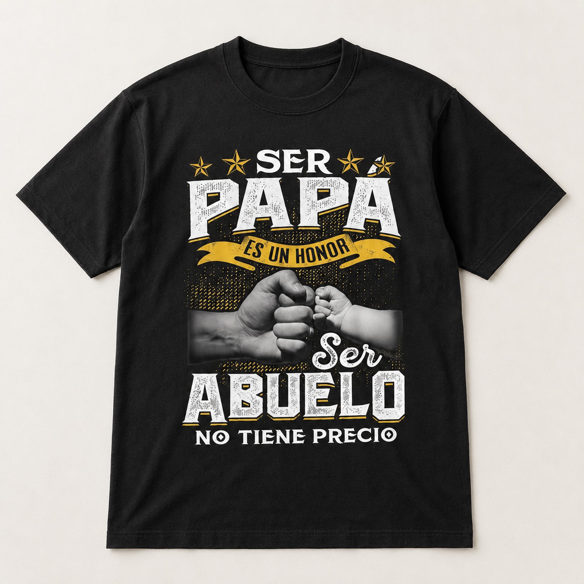 T-shirt graphique Ser Papa Ser Abuelo Fete des Peres