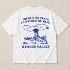 Beaver Valley hometown pride graphic tee white back flat lay
