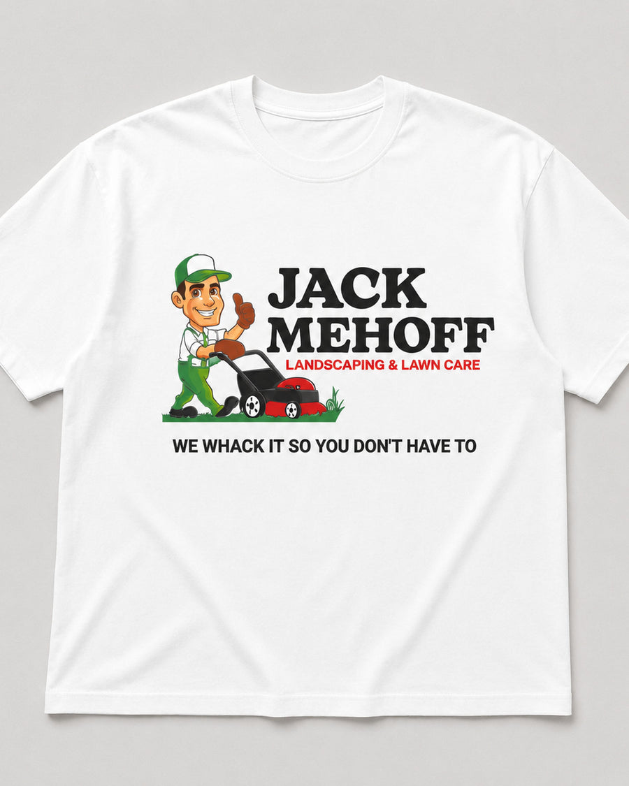 Jack Mehoff Landscaping Funny Graphic Tee