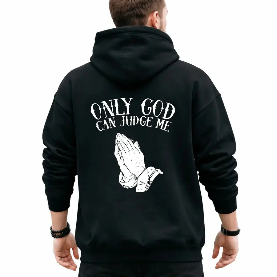 Only God Can Judge Me Oversized Faith Grafik-T-Shirt