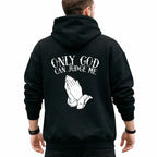 Only God Can Judge Me Oversized Faith Graphic Tee front print product photo 04 | Diya Glow