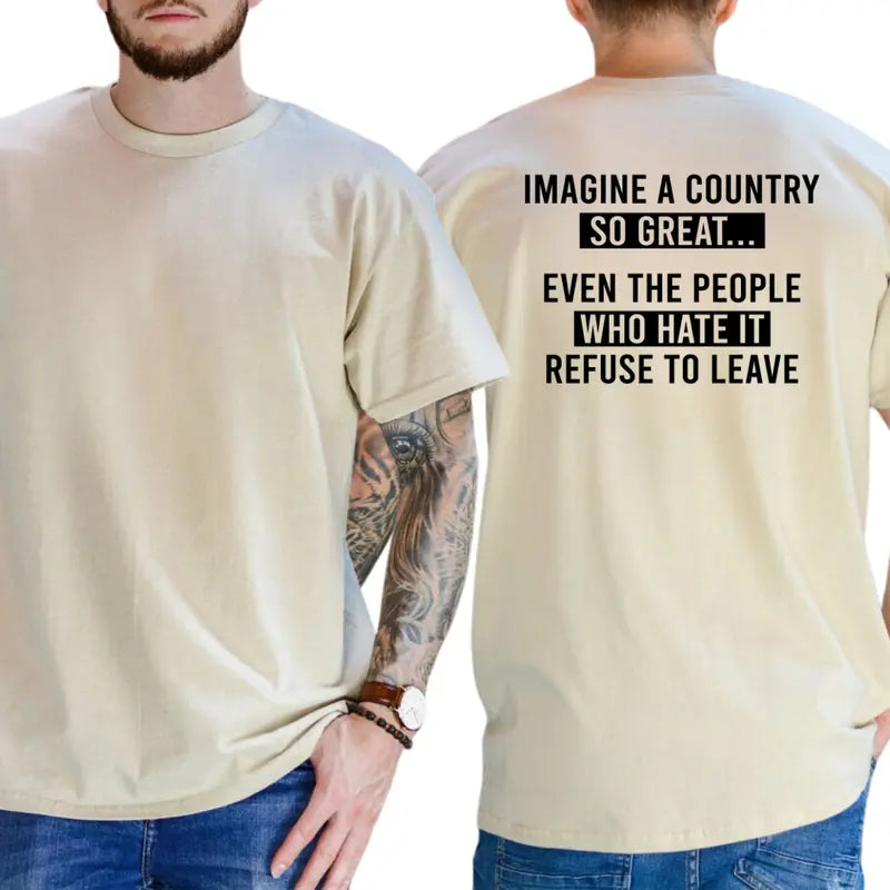 Imagine A Country So Great Patriotic Graphic Tee | 04