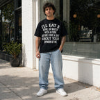 I'll Eat A Bowl Of Water With A Fork Before I Give A Shit About Your Opinion Of Me Funny Graphic Tee front print product...