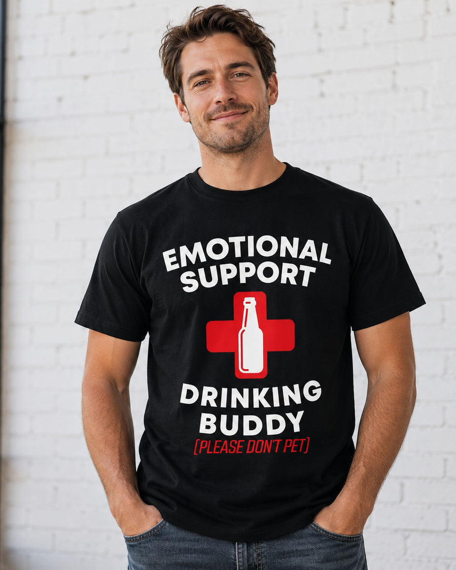 T-shirt Graphique Emotional Support Drinking Buddy