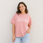 First Of All Jesus Thinks I'm A Delight Faith Graphic Tee front print product photo 01 | Diya Glow