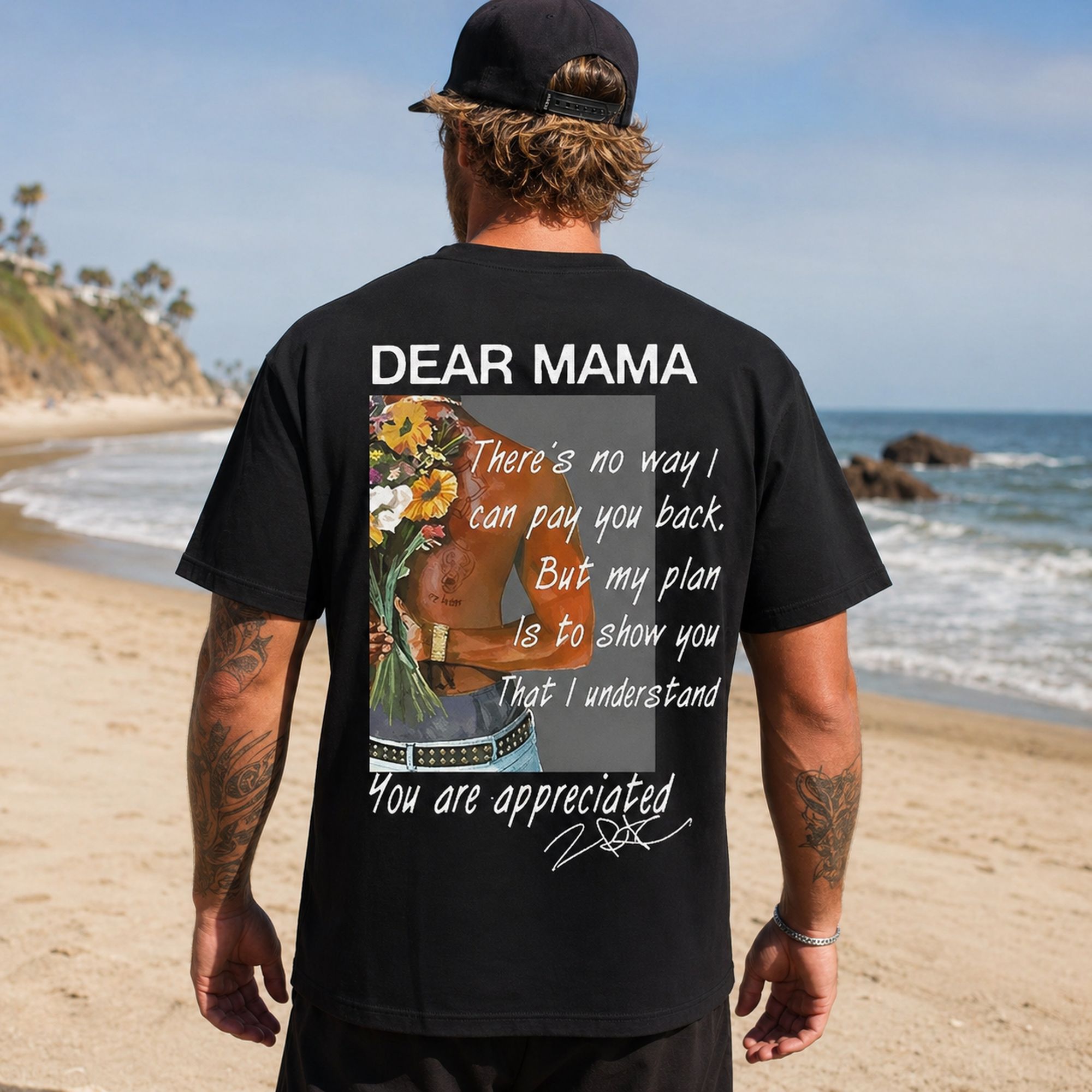 Dear Mama You Are Appreciated Graphic Tee front print product photo 01 | Diya Glow