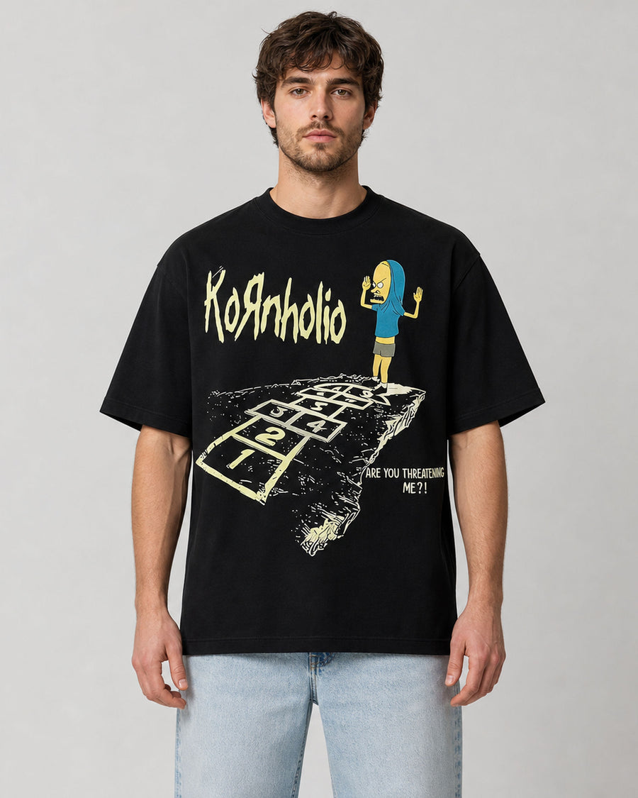 Kornholio Hopscotch Funny Graphic Tee