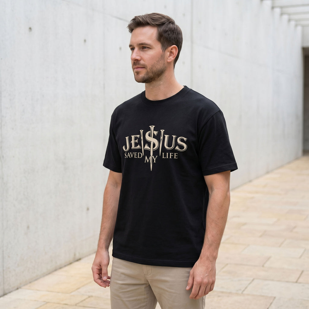 Jesus Saved My Life Faith Graphic Tee | 02