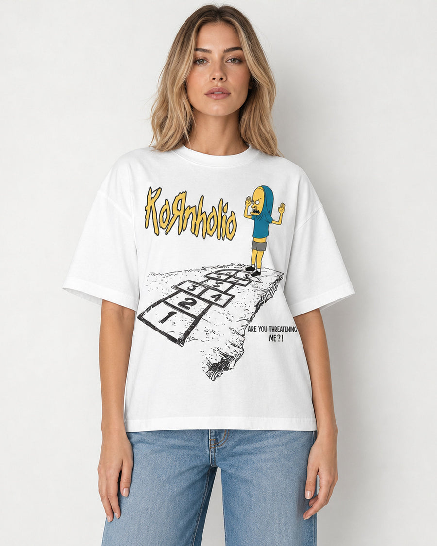 Kornholio Hopscotch Funny Graphic Tee