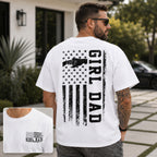 Girl Dad Patriotic Graphic Tee front print product photo 02 | Diya Glow