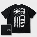Girl Dad Patriotic Graphic Tee front print product photo 03 | Diya Glow