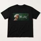 K FC Squared funny science graphic tee black front flat lay