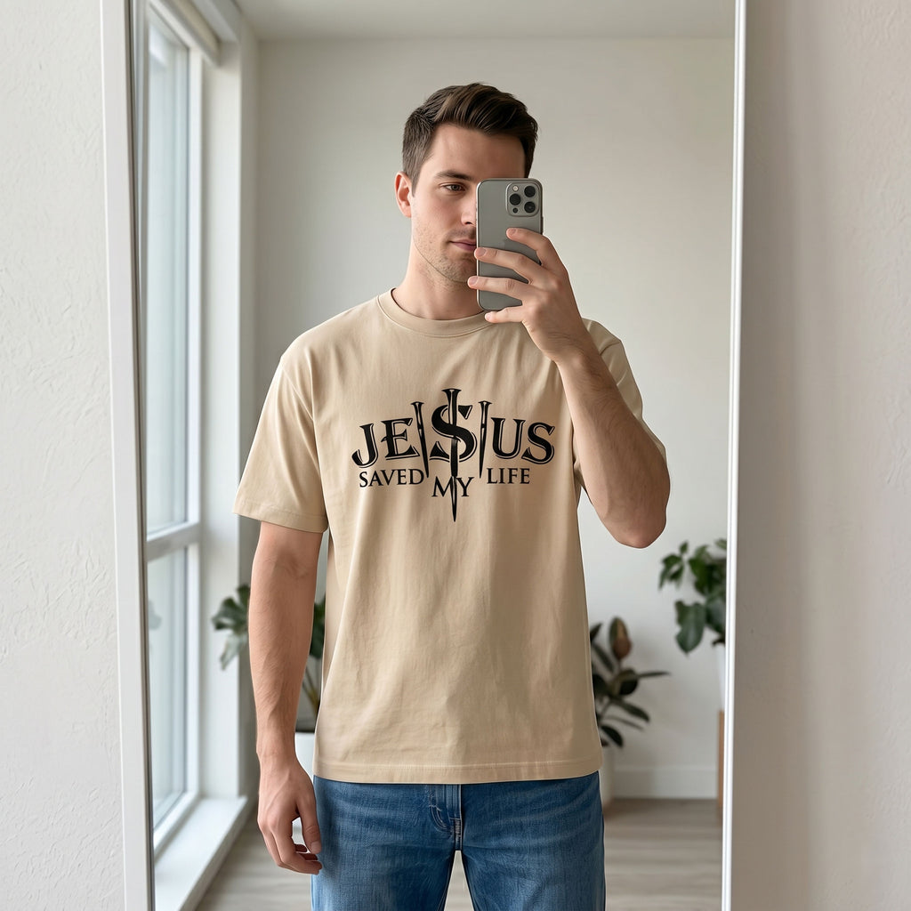 Jesus Saved My Life Faith Graphic Tee | 04