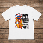 My Wiener Is Ready For The 4th Lustiges Hot Dog Shirt