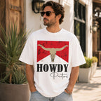 Howdy Putos Western Funny Graphic Tee front print product photo 04 | Diya Glow
